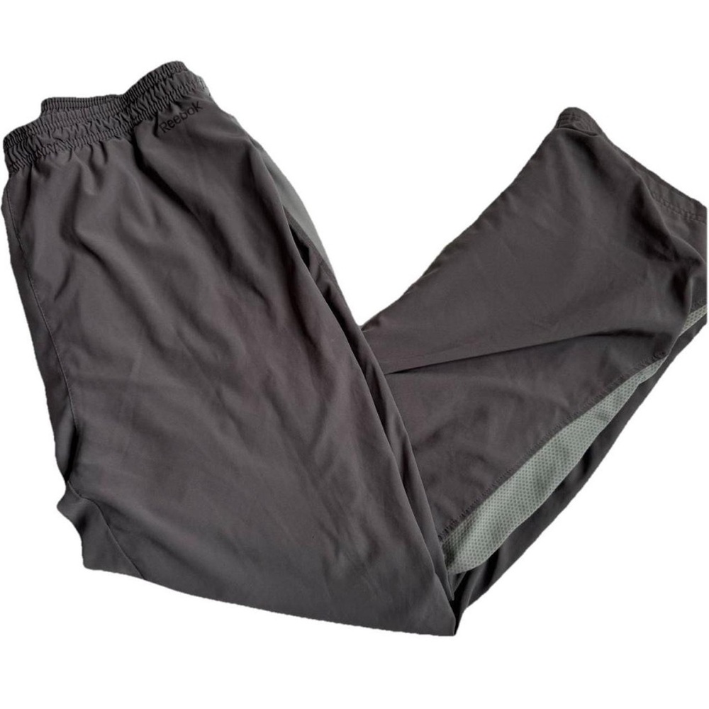 Reebok Mens Workout Windbreaker 
Lightweight Tracksuit Pants Gray Large